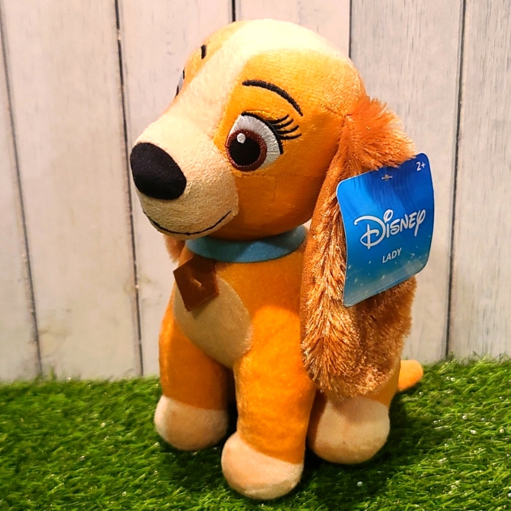 DISNEY LADY and the tramp Plush kids toy NWT 9 inches tall